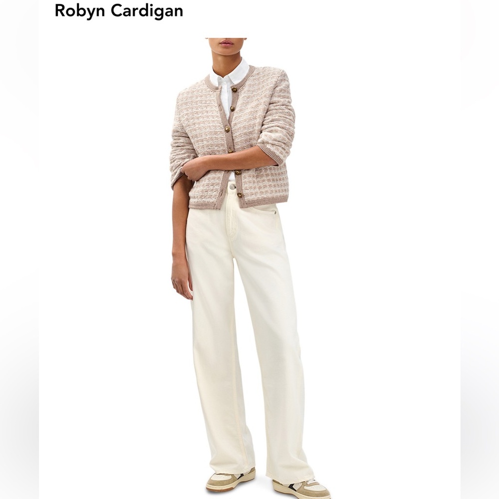Robyn Wool-Blend Bouclé Cardigan